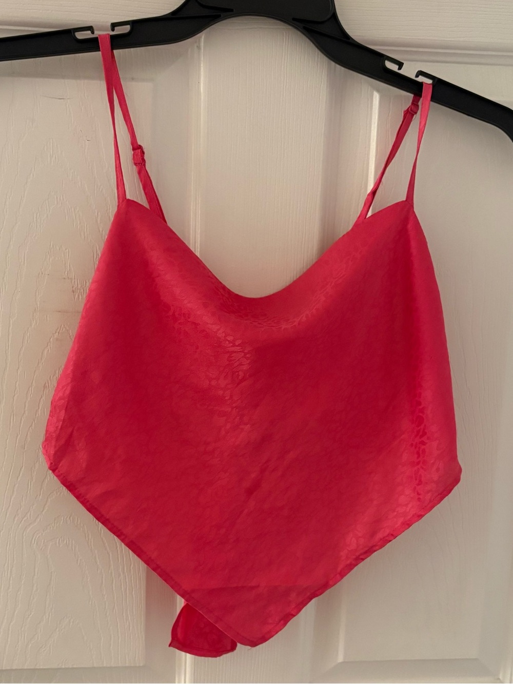 Bright Pink Cheetah Satin Cami